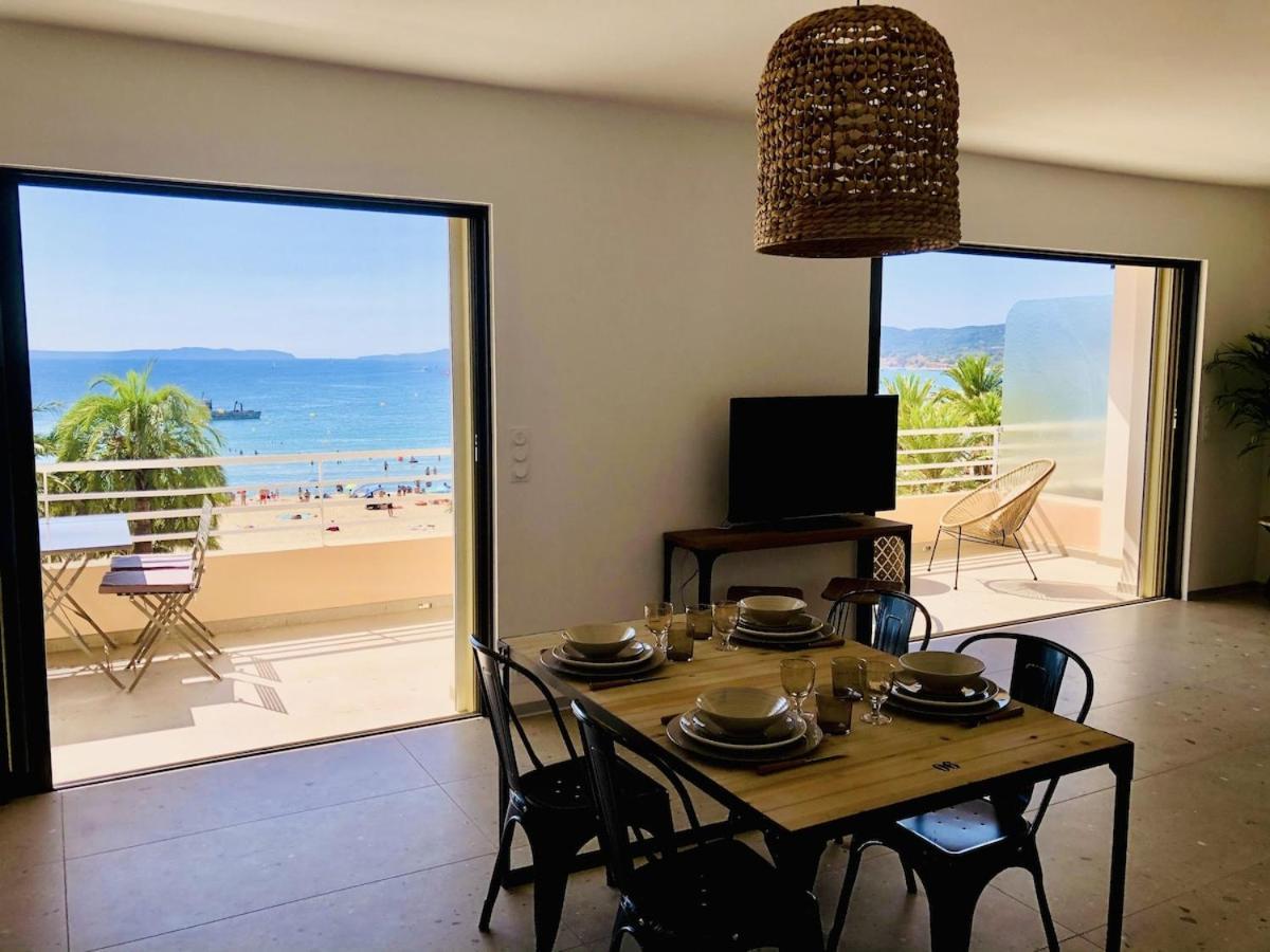 Appartement T3 Lumineux Traversant Totalement Neuf En Face De La Plage Front De Mer Vue Sur Les Iles Vue Mer Panoramique Assuree Residence De La Plage Centre Ville Du Lavandou 3Eme Etage Avec Ascenseur Appartement T3 Ле-Лаванду Екстер'єр фото