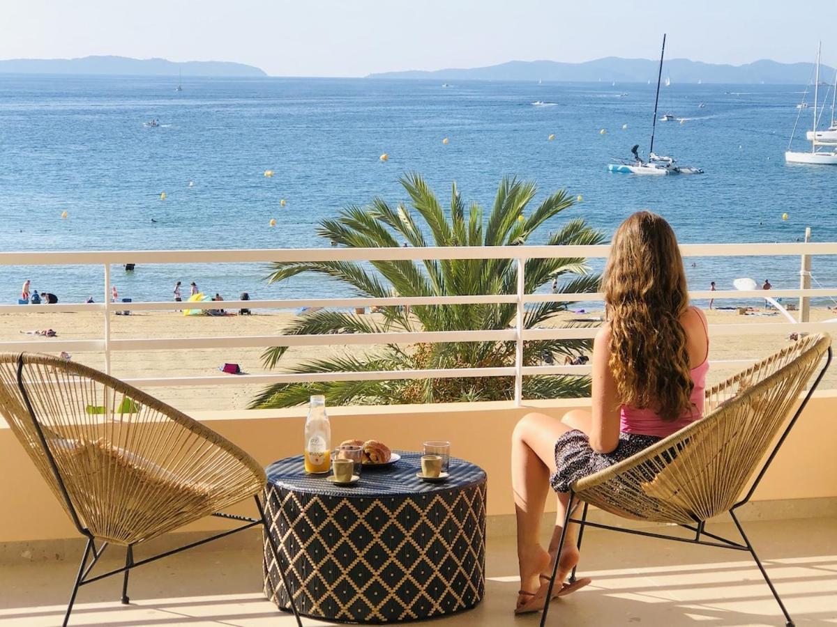 Appartement T3 Lumineux Traversant Totalement Neuf En Face De La Plage Front De Mer Vue Sur Les Iles Vue Mer Panoramique Assuree Residence De La Plage Centre Ville Du Lavandou 3Eme Etage Avec Ascenseur Appartement T3 Ле-Лаванду Екстер'єр фото